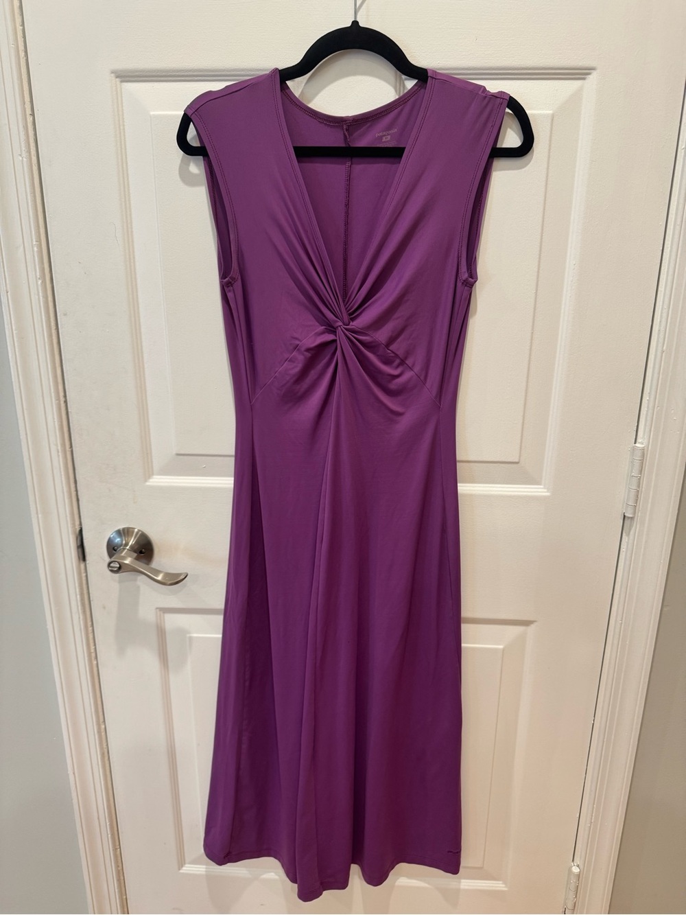 Patagonia Bandha Purple Knot-Front Maxi Dress